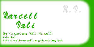 marcell vali business card
