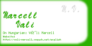 marcell vali business card